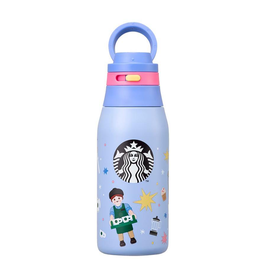Starbucks Korea 2024 playmobil co-brand blue purple Stainless steel cup 355ml Starbucks loveinstarbucks