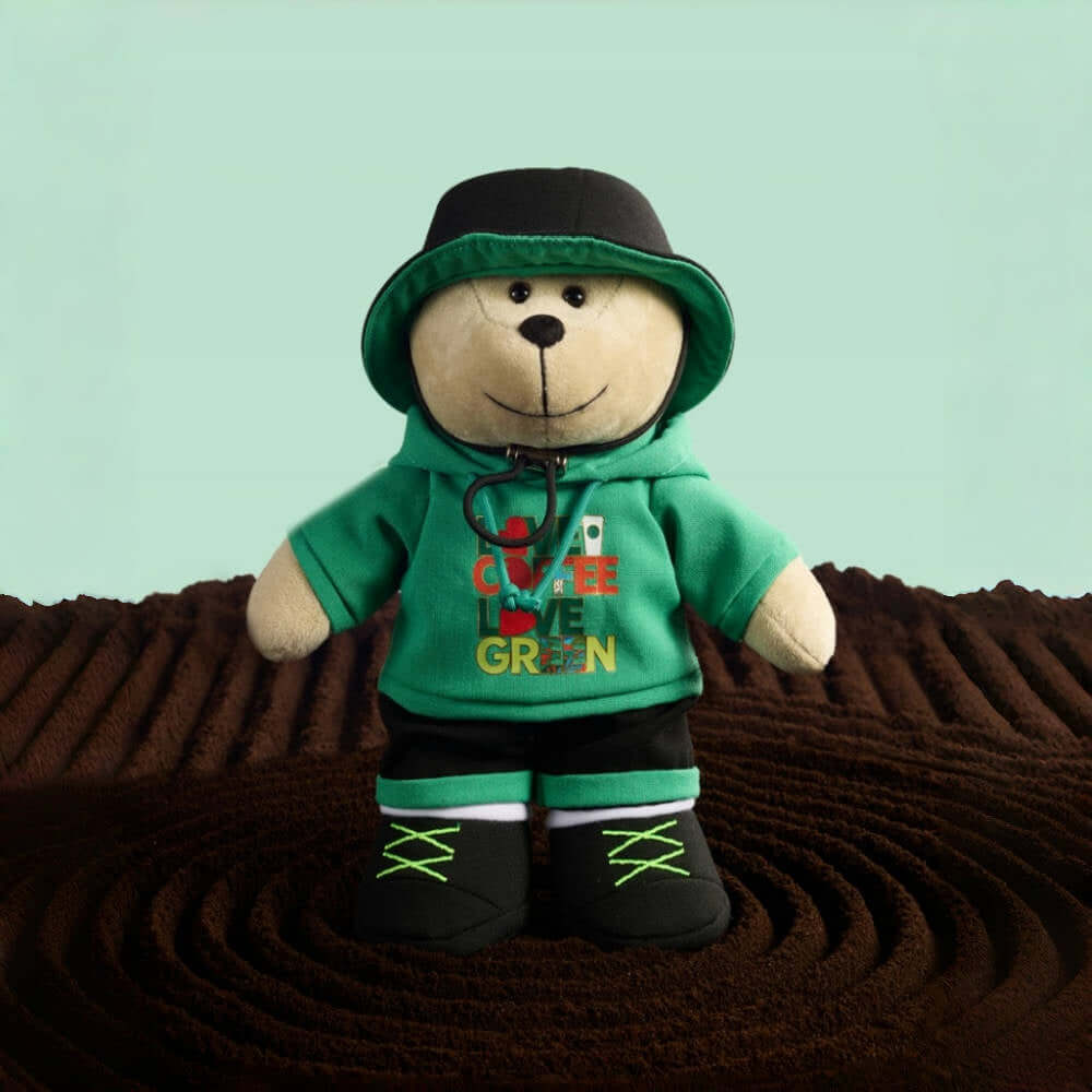 Starbucks China 2024 Coffee grounds and Lively green bearista doll