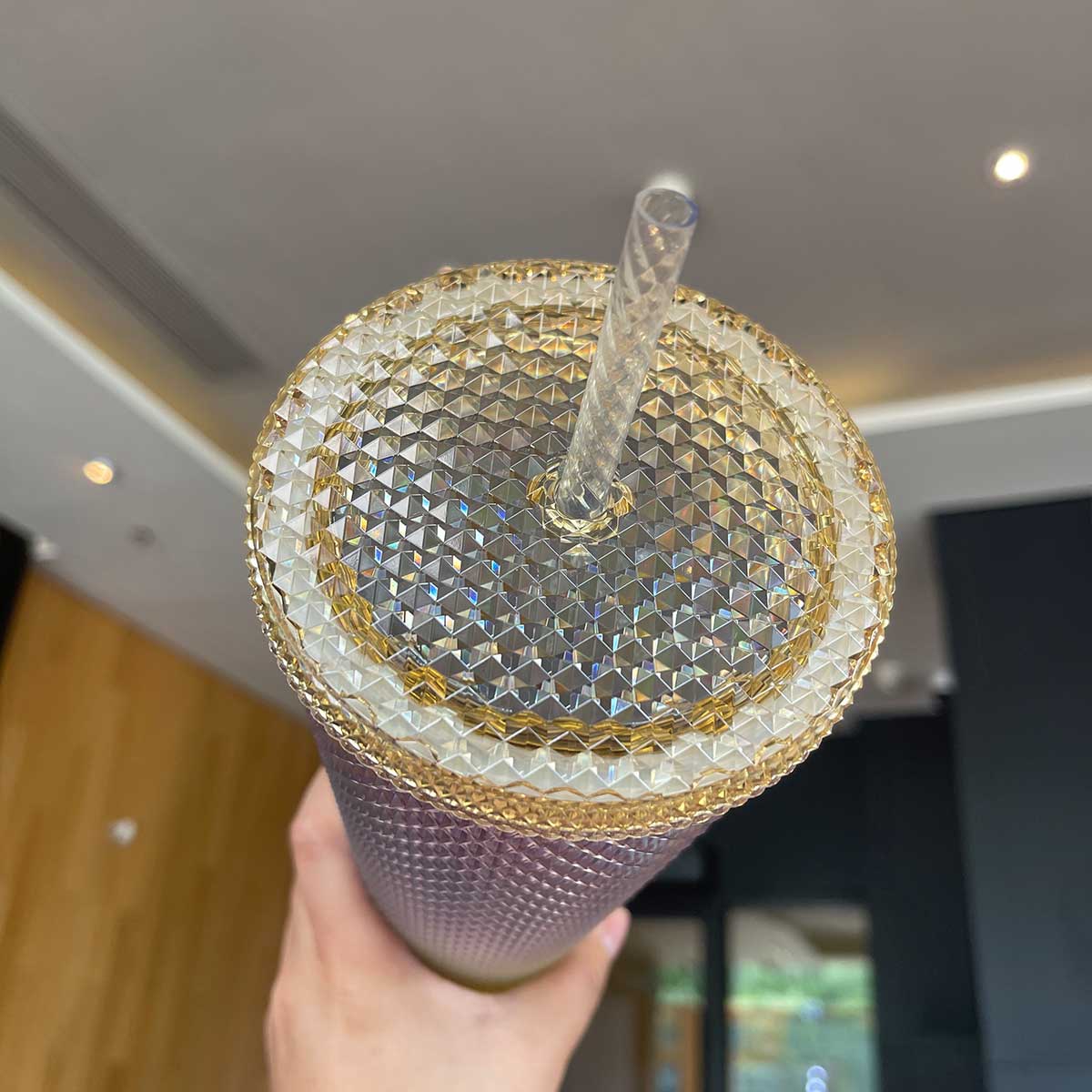 Starbucks Tumblers China 2023 Great love Series rainbow / pride studded straw cold cup 24oz Starbucks loveinstarbucks