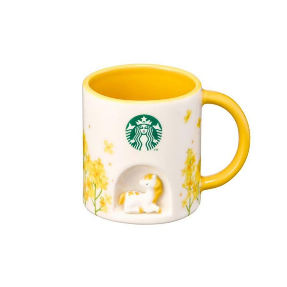 Starbucks Korea 2024 jeju island yellow mug 355ml