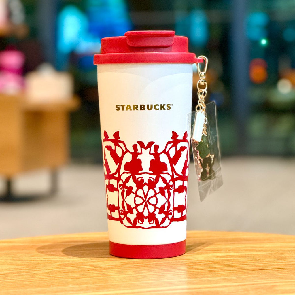 Starbucks China 2023 Andersen paper-cut series Double drinking spout stainless steel cup 480ml