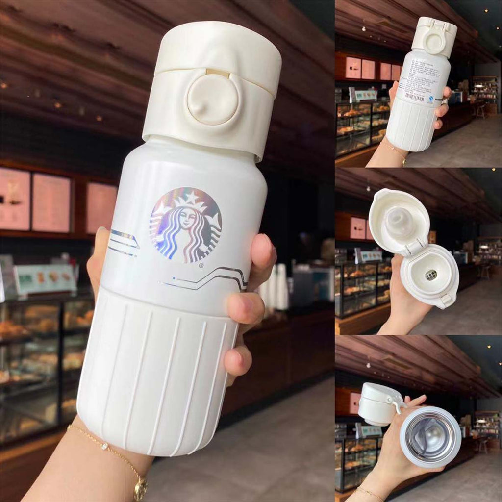 Starbucks China 2021 Environmentalism White Dazzle stainless Steel Thermos Cup 355ml