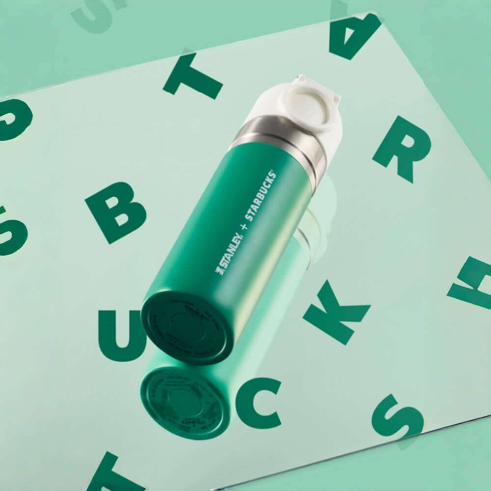 Starbucks China 2024 Coffee grounds and Lively green Stanley stainless steel cup 473ml loveinstarbucks loveinstarbucks