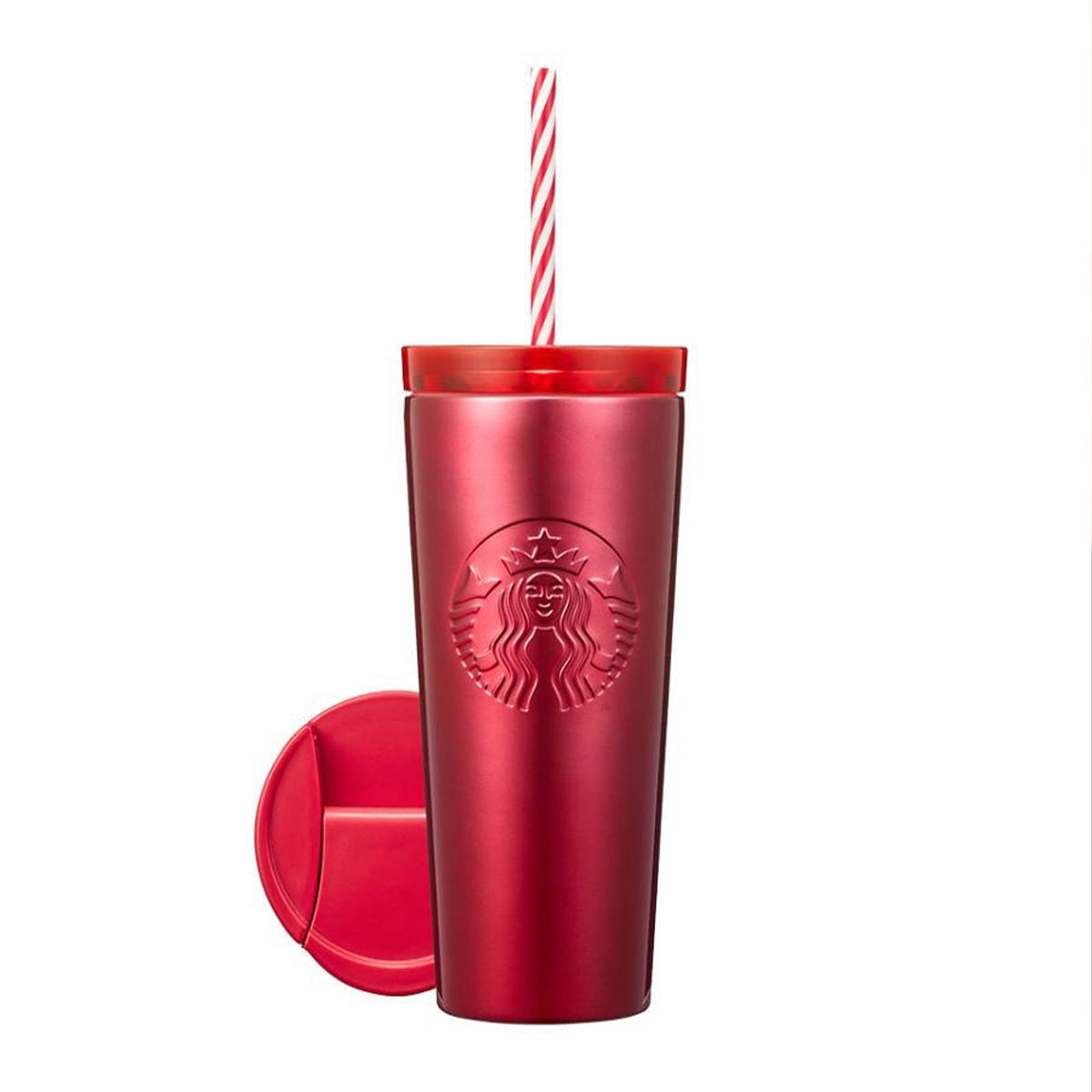 Starbucks Korea 2023 Christmas series Red double capped straw Tumbler