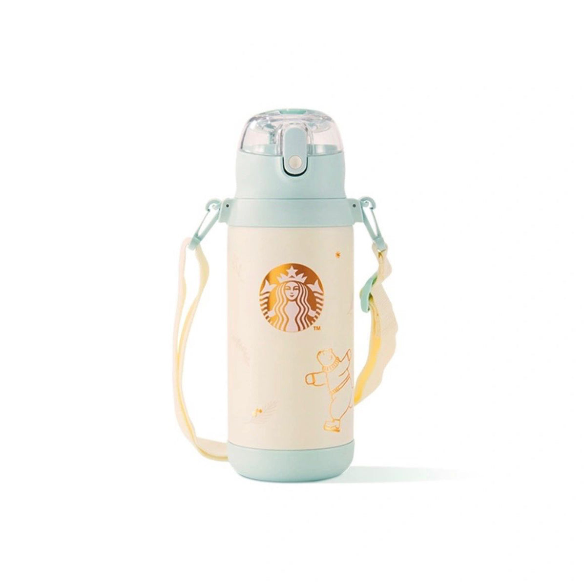 China 2023 Christmas online cute pet series thermos cup with two lids 550ml Starbucks loveinstarbucks
