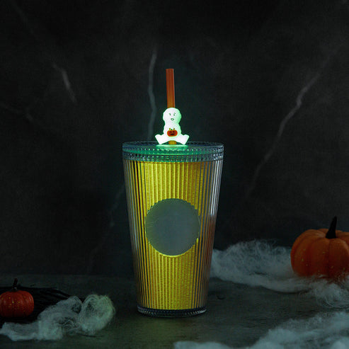 Starbucks Taiwan 2024 Halloween series GIDT plastic straw cup 473ml Starbucks loveinstarbucks