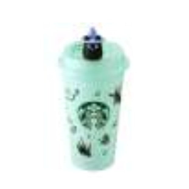 2PCS XStarbucks Taiwan 2025 Halloween series part1 plastic cup comming with stopper
