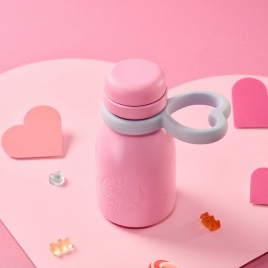 Starbucks China 2026 Pupu Duck Valentine's Day series bottle shaped stainless steel cup 400ml 14.08oz