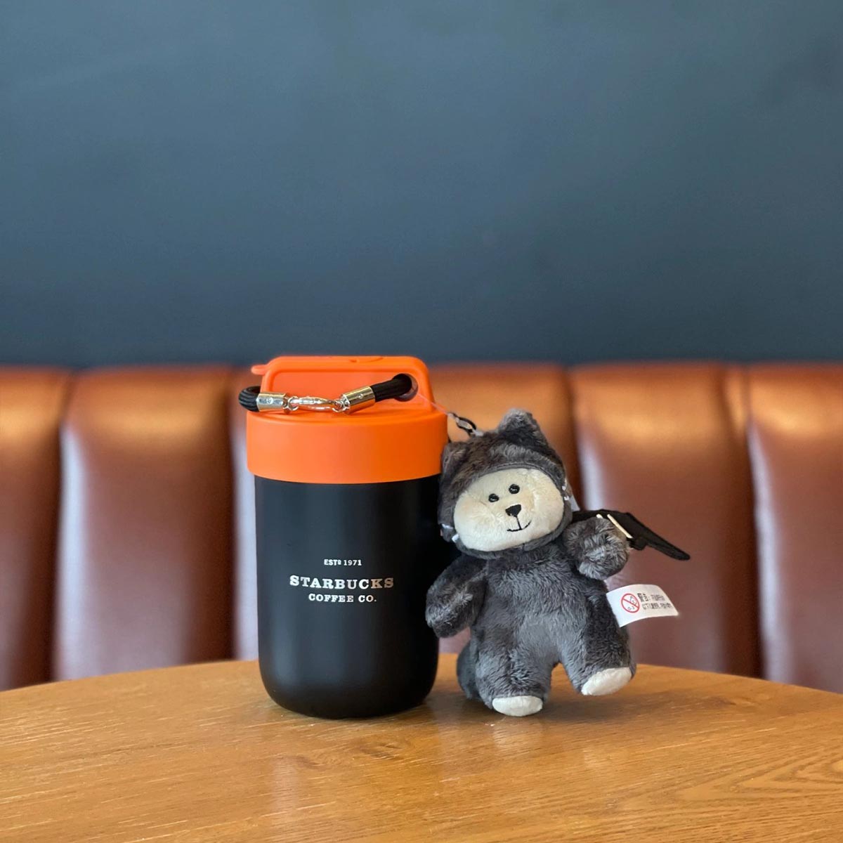 Starbucks China 2023 Halloween Cool Black series Stainless steel straw cup 500ml with bearista Starbucks loveinstarbucks