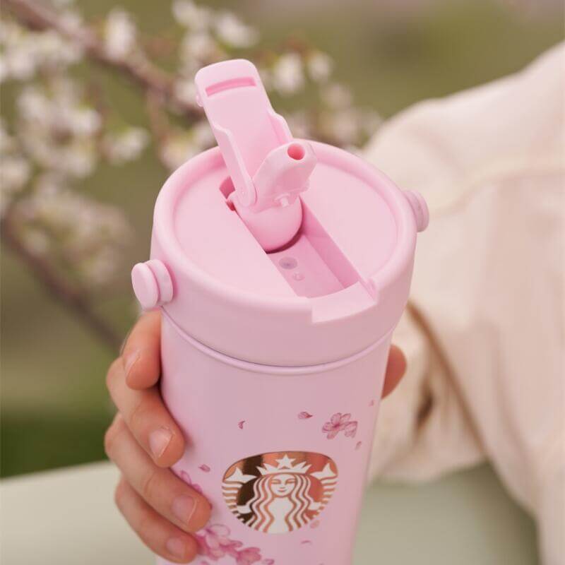 Starbucks China 2024 spring walk series Sakura stainless steel cup