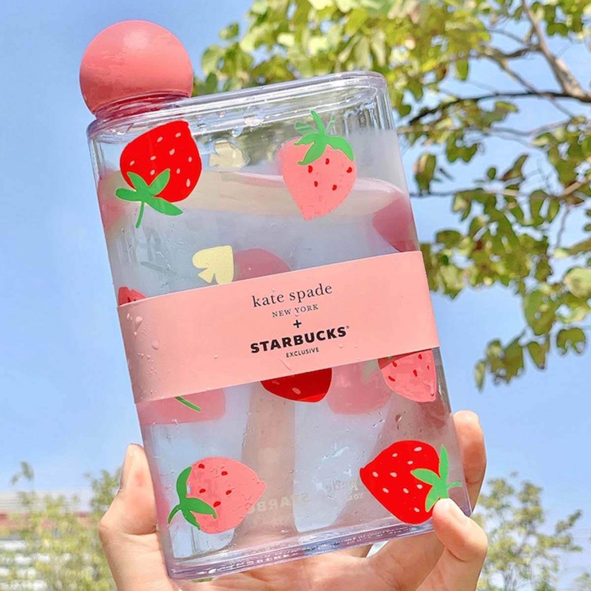 Starbucks x sold Kate Spade Strawberry Water Bottle