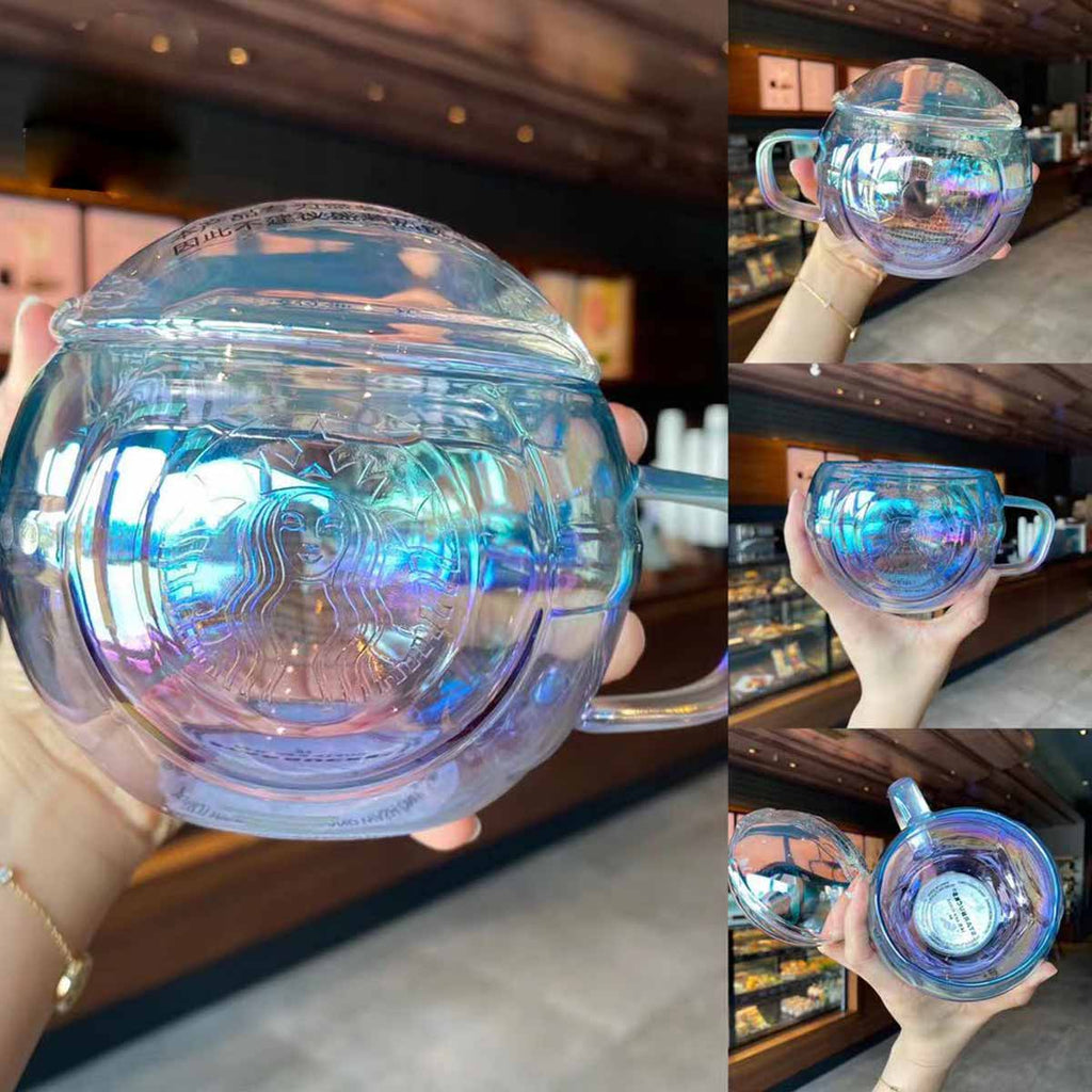 Starbucks China 2021 Environmentalism Fairy Ball Glitter Glass 414ml
