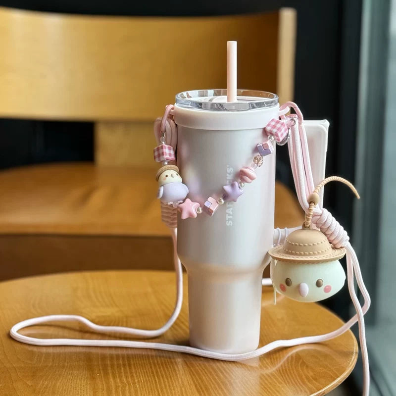 Starbucks China 2025 Autumn Wild Series 1180ml stainless steel double drink cup with lingual decoration