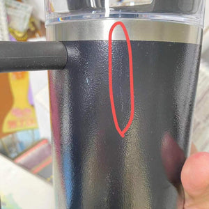 Flaw Starbucks Taiwan 2023 Christmas 1st series Stanley black straw Stainless steel cup 30oz - all cups have flaw as pictures