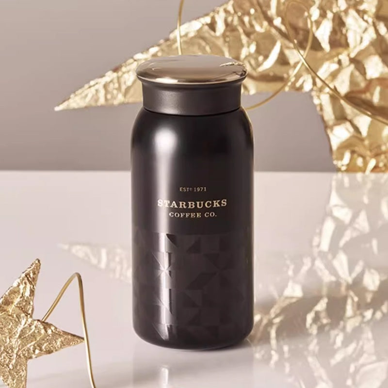Starbucks Tumblers China 2023 online Coffee Treasure series Flowing gold stainless steel insulated cup 355ml