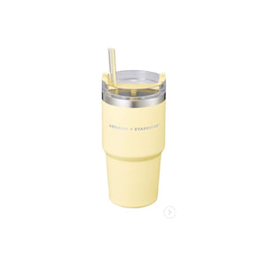 Starbucks Korea 2024 spring series Stanley yellow stainless steel cup 20oz