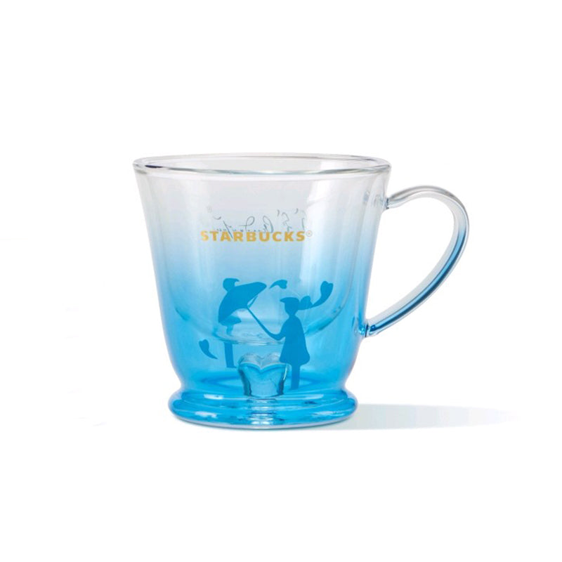 Starbucks China 2023 Andersen paper-cut series Gradient blue glass