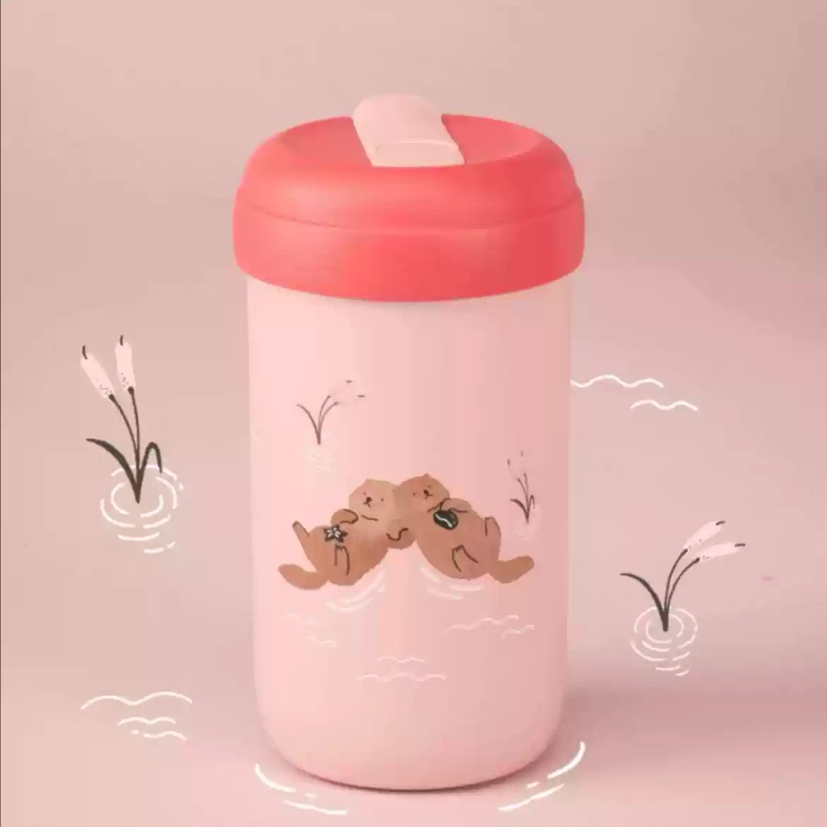 Starbucks China 2025 Valentine's Day Stainless Steel Straw Cup 450ml Starbucks loveinstarbucks