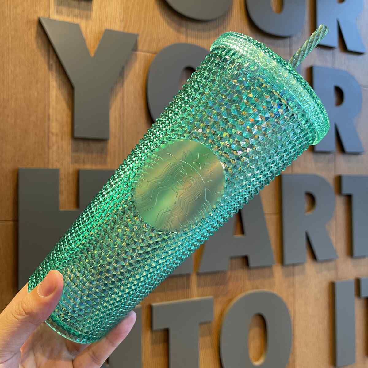 Starbucks Thailand Green Bling deals Studded Tumbler