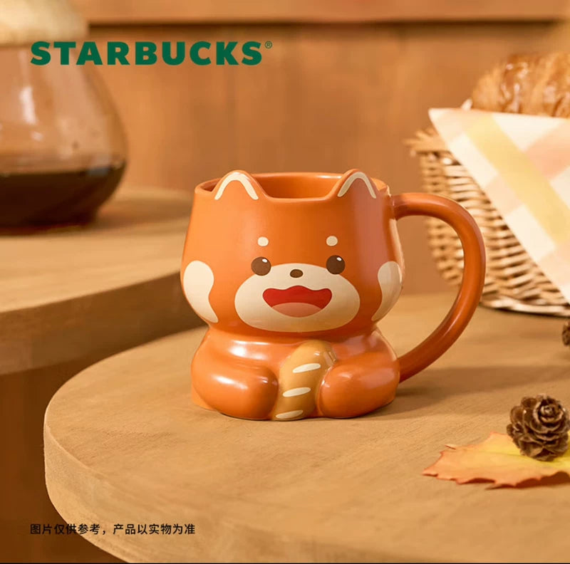 Starbucks China 2025 Bear Dessert House Series Panda Style Mug 355ml 12.49oz