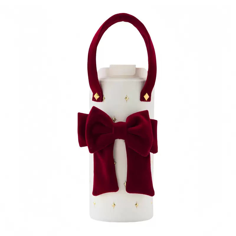 Starbucks China 2025 Christmas Warmth Series Stainless Steel Tumbler with Bow Sleeve 910ml