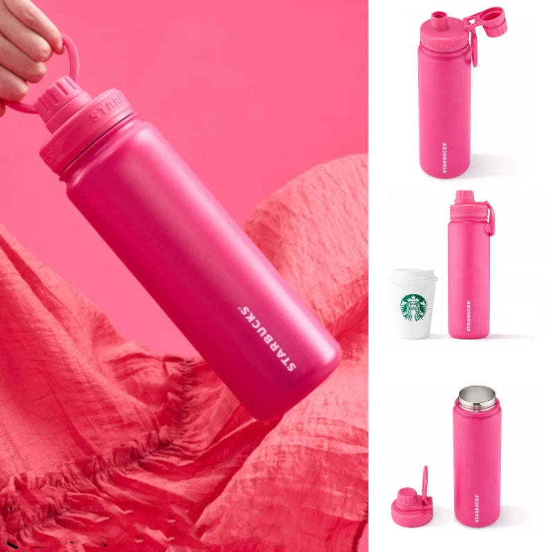 Starbucks China 2025 Colorful summer Series Pink Stainless Steel Summer Cup 750ml 26.4oz