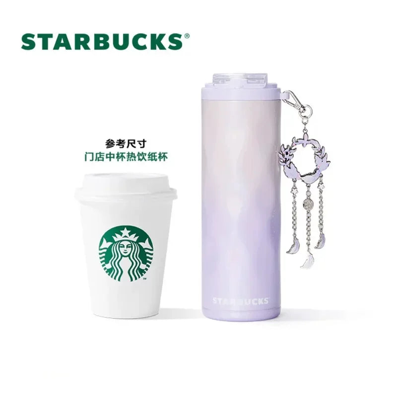 Starbucks China 2025 Dreamy Tales series Stainless steel cup with pendant 480ml 16.89oz