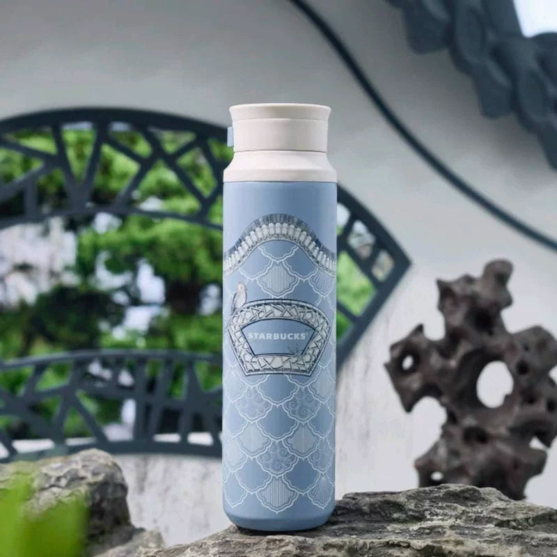 Starbucks China 2025 Oriental Garden Secret series 473ml stainless steel thermos