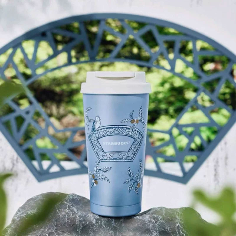 Starbucks China 2025 Oriental Garden Secret series 500ml Simple Stainless Steel Desktop Cup