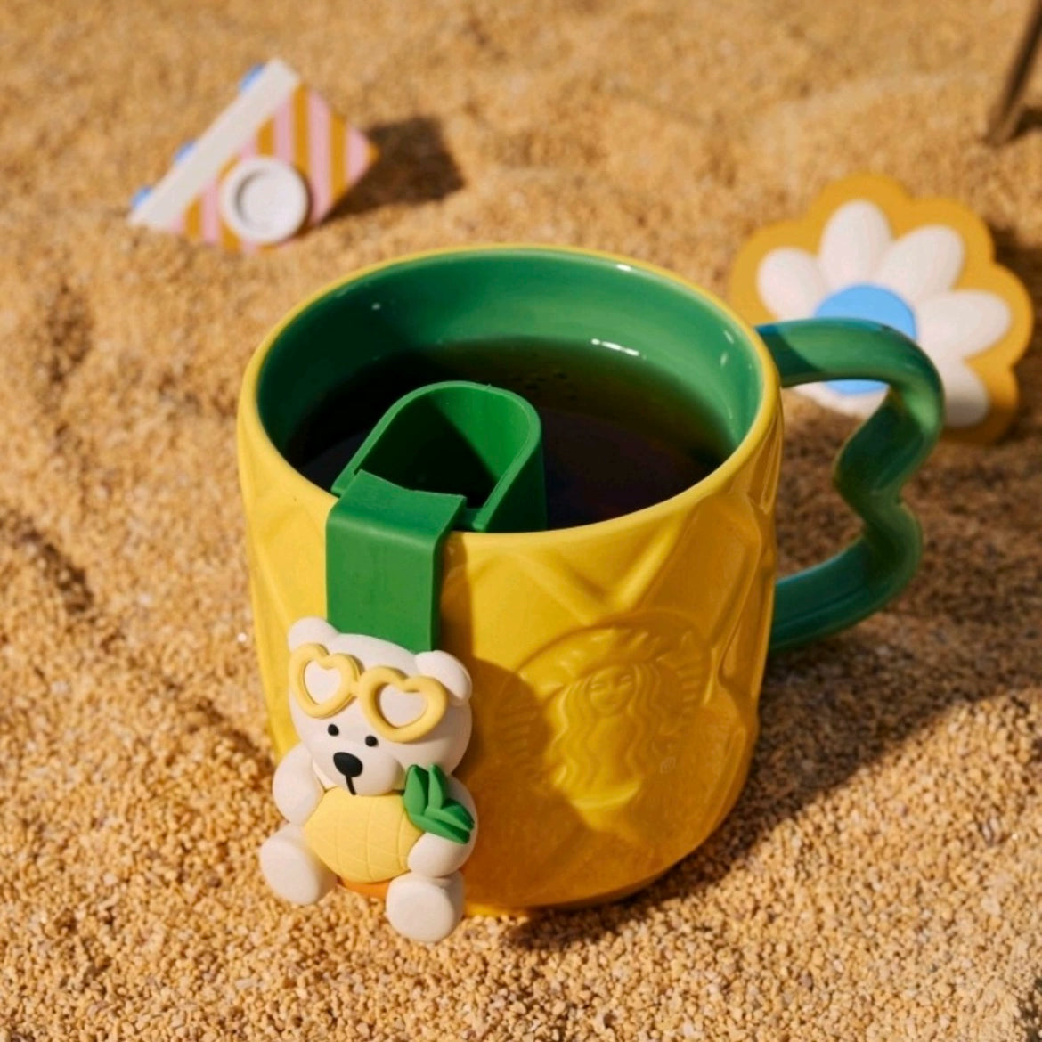 Starbucks China 2025 Tropical Series Pineapple Mug with Tea Leak 430ml 15.13oz