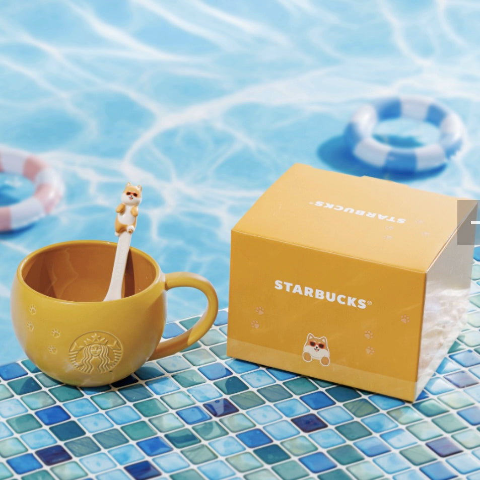 Starbucks Hong Kong Macau 2025 Summer Shiba Inu Series Mug 355ml 12.49oz