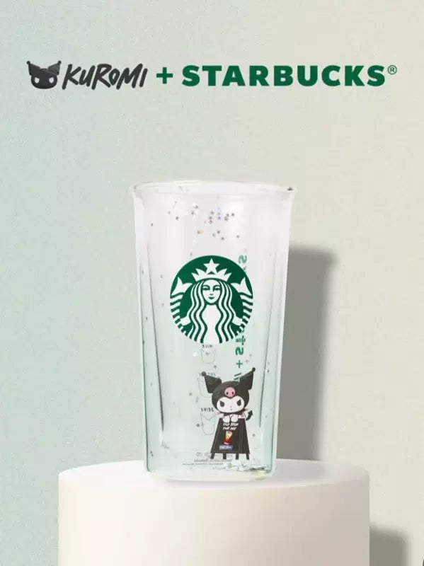Starbucks Hong Kong Macau KRM co-brand series double wall glass 12oz