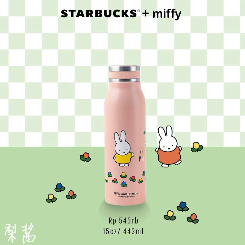 STARBUCKS+ Miffy ウォーターボトル ピンク Starbucks and Miffy Asia pink Stainless steel cup 473ml Starbucks