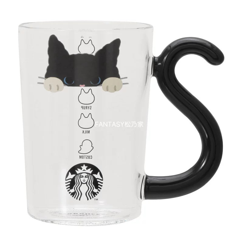 Starbucks Japan 2025 Halloween collection Black Cat Glass Cup 296ml 10.42oz