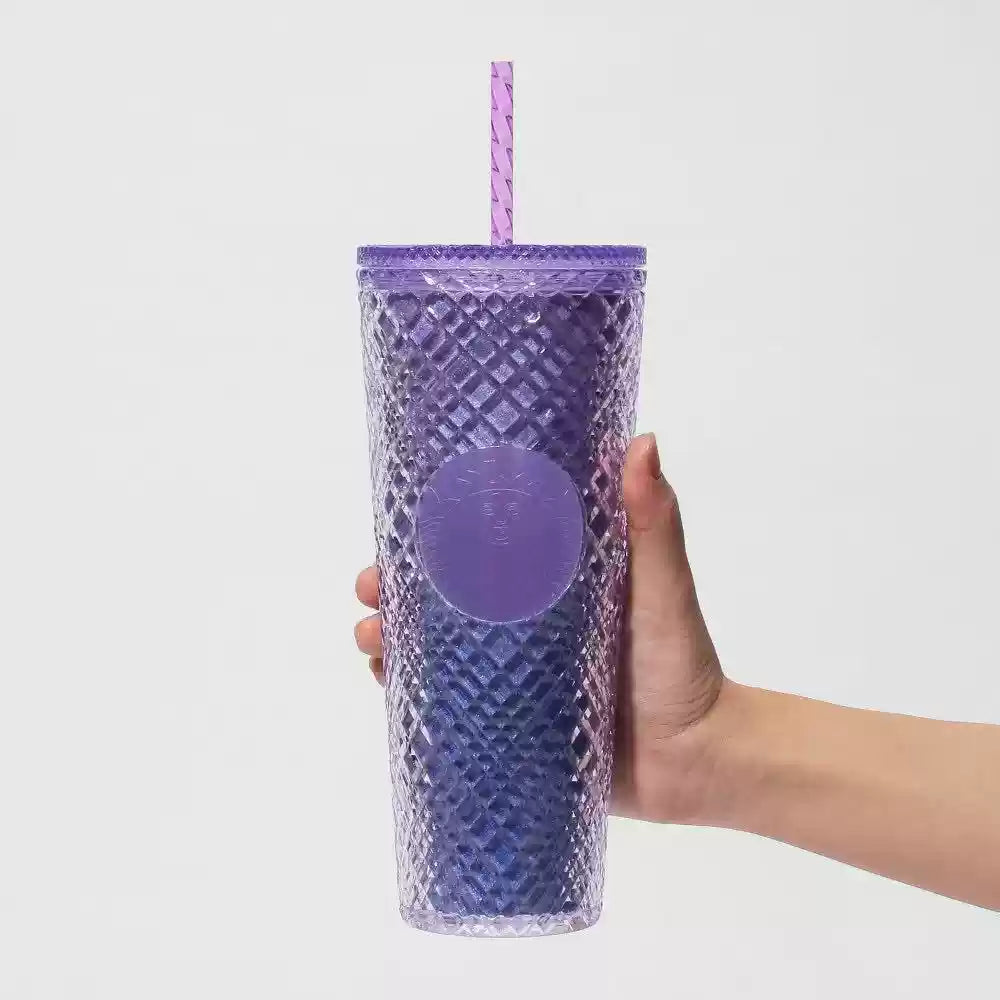 Starbucks Japan 2025 Sakura Season2 series purple plastic straw cup