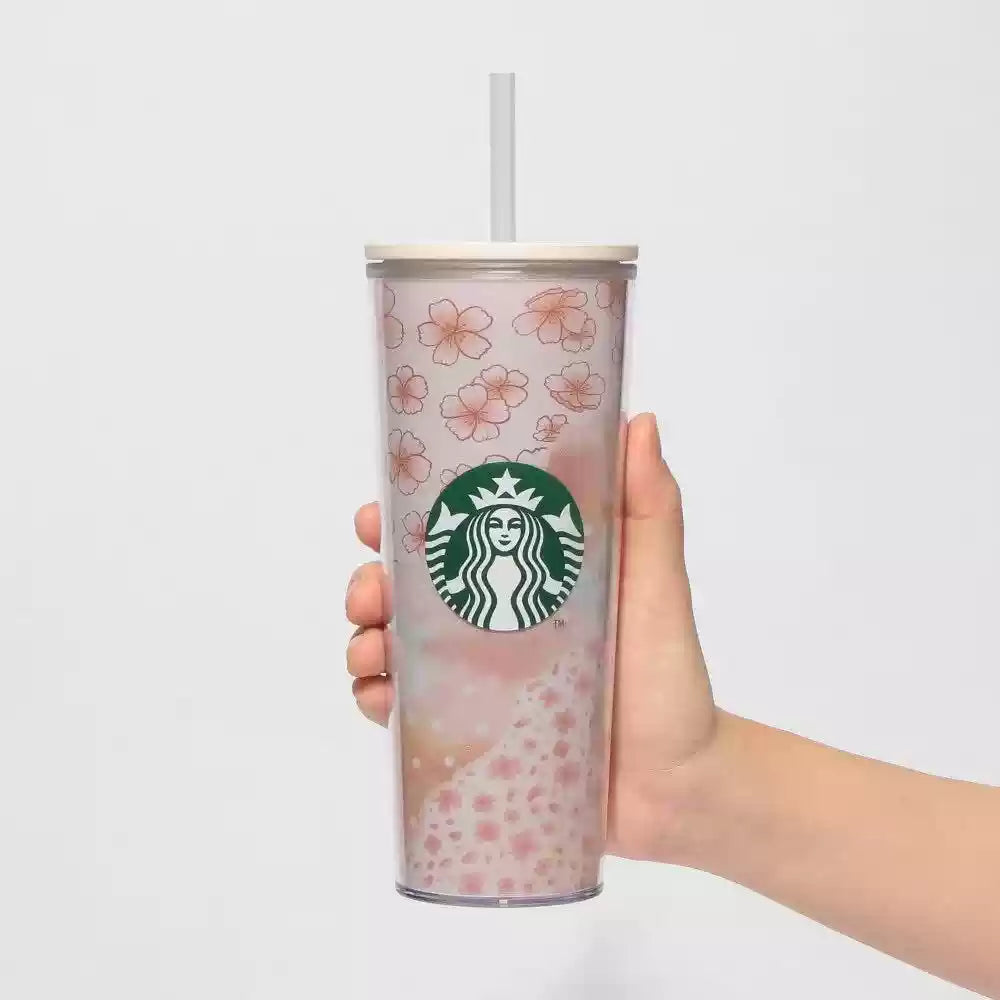 Starbucks Japan 2025 Sakura series Plastic cold water cup 414ml