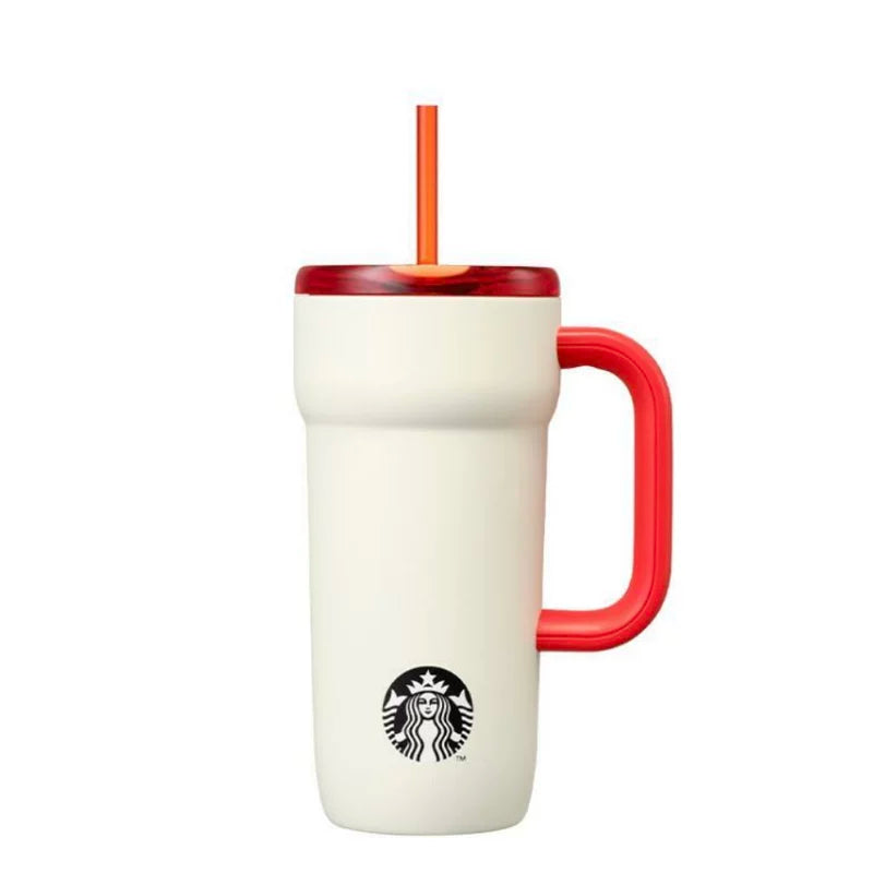 Starbucks Korea 2025 Christmas series 591ml white sippy cup