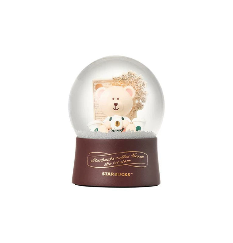 Starbucks Korea 2025 Ewha No1 Store series Bear Crystal Ball Ornaments