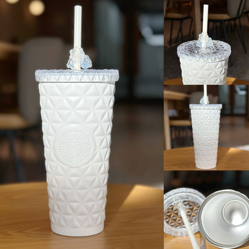 Starbucks tumbler China 2023 Lily of the Valley series white Dion stainless steel cup 20oz Starbucks loveinstarbucks