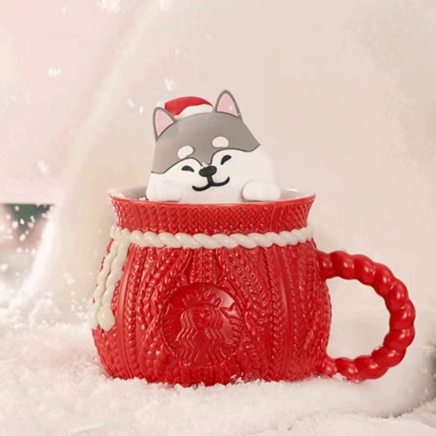 Starbucks China 2023 Christmas cute pet series ceramic mug 525ml