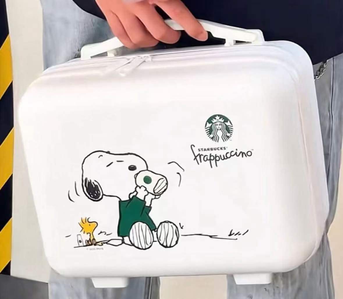 【専用】) PEANUTS + STARBUCKS キャリーカート　新品未使用 Starbucks China 2025 Peanuts Snoopy co-brand suitcase -read details