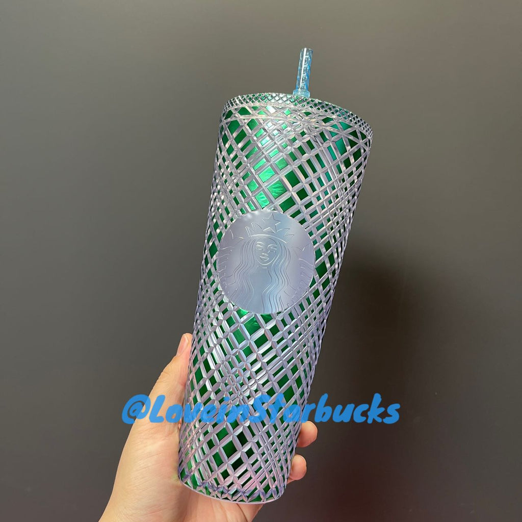 Clearance Starbucks Green jeweled cup clear straw or blue straw