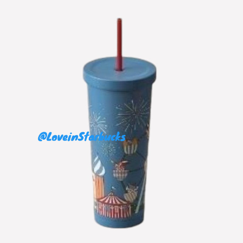 Starbucks Taiwan 2024 Christmas series Stainless steel straw cup 636ml Starbucks loveinstarbucks