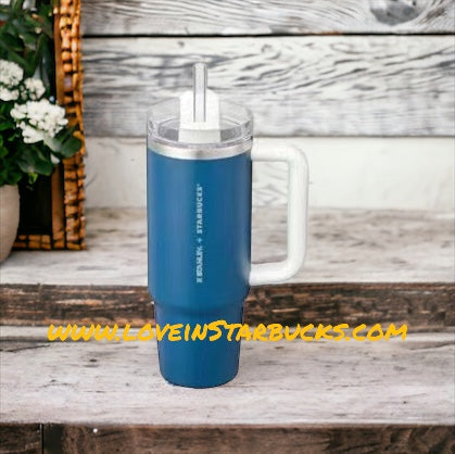 Starbucks Stanley Korea 2024 new year blue stainless steel cup 30oz Starbucks loveinstarbucks