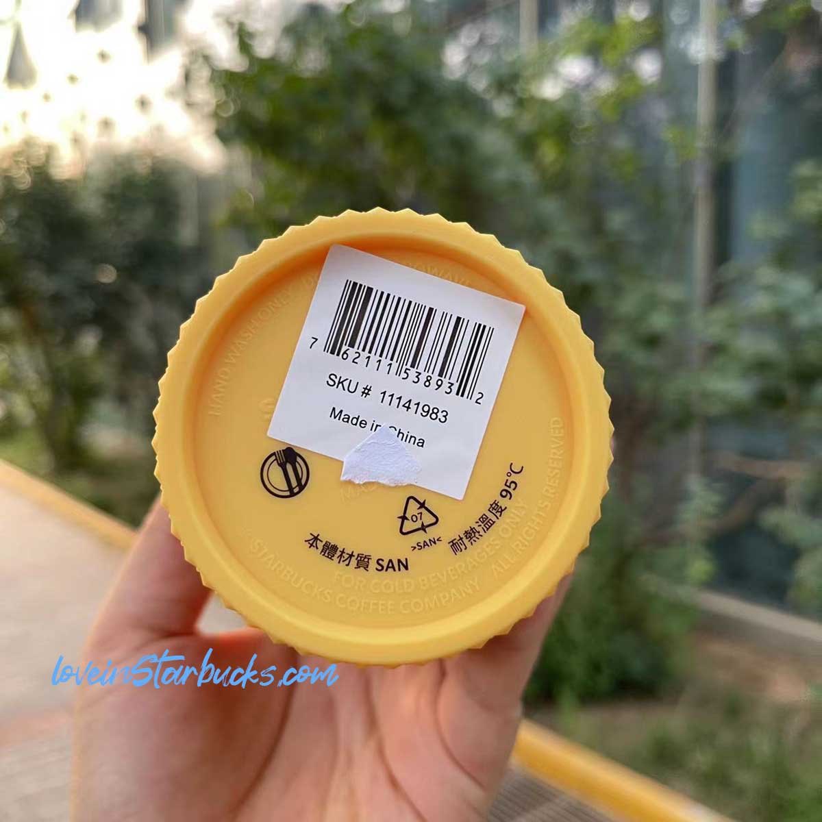 on sale Starbucks Taiwan/China 2023 Tumblers yellow cold water studded –  loveinstarbucks