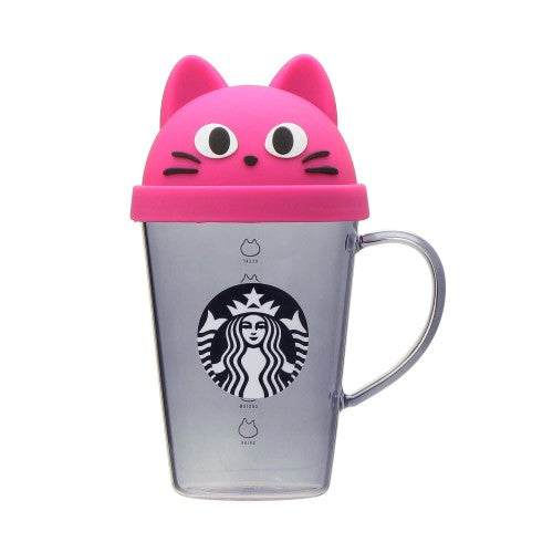 Starbucks Japan 2023 Halloween series pink cat glass cup 384ml