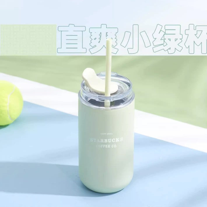 Starbucks China 2023 Music Carnival online Series Green stainless steel cup with straw 355ml Starbucks loveinstarbucks