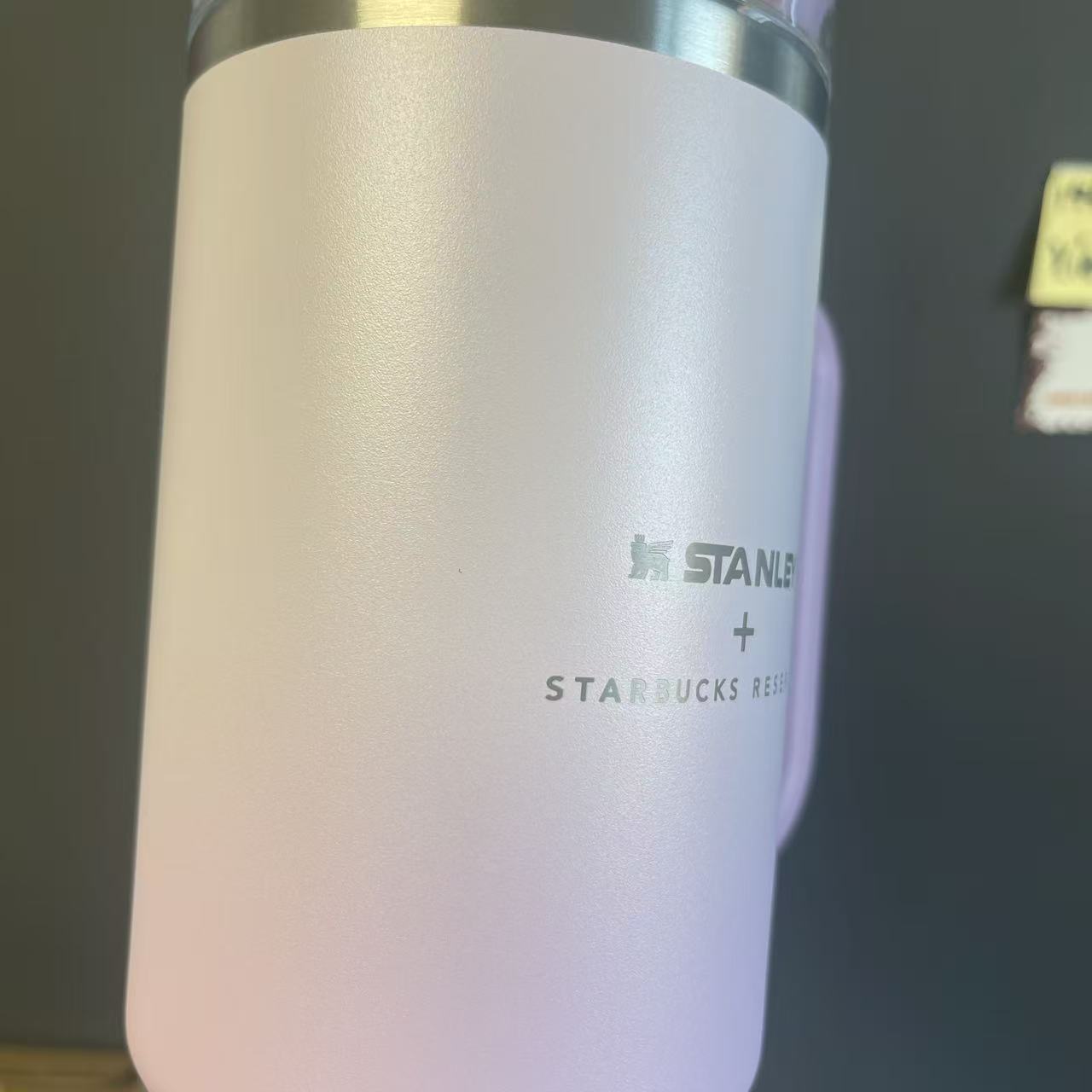 tiny flaw Starbucks X Stanley gradient purple stainless steel cup 40oz