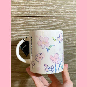Starbucks Taiwan 2024 Sakura series cold discoloration mug 473ml