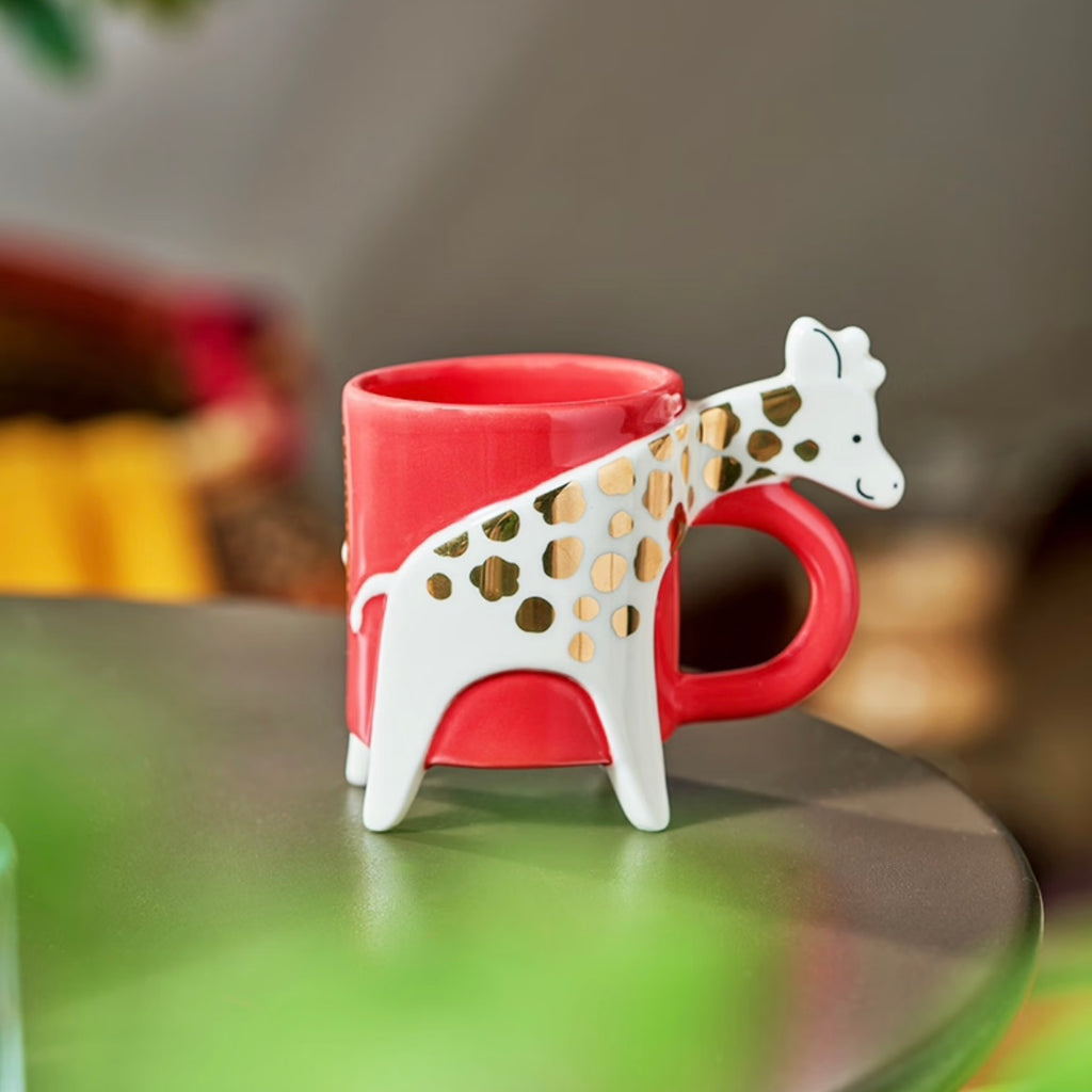 Starbucks China 2023 Tropical style series Giraffe Red mug 89ml